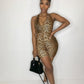 Leah Leopard Romper