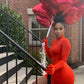 Turtleneck Glove Dress