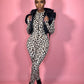 Long Sleeve Leopard Jumpsuit