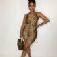 Leah Leopard Romper