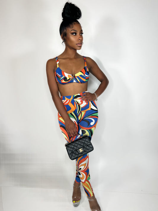 Orange Swirl Set