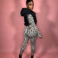 Long Sleeve Leopard Jumpsuit